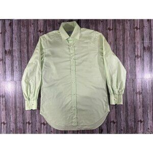 Truzzi Milano Button Up dress shirt Size 15 1/2 / 39 color green